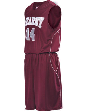 maroon basketball uniform